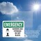 Signmission Shower And Eyewash Do Not Block With Symbol, 10 in W x Rectangle, Plastic OS-2PACK-EM-P-710-L-10420 - alternate 2
